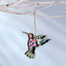 Hummingbird Landscape 3D Magnetic Ornament