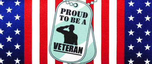 closeup of Proud To Be A Veteran Mini Switch Doormat Insert