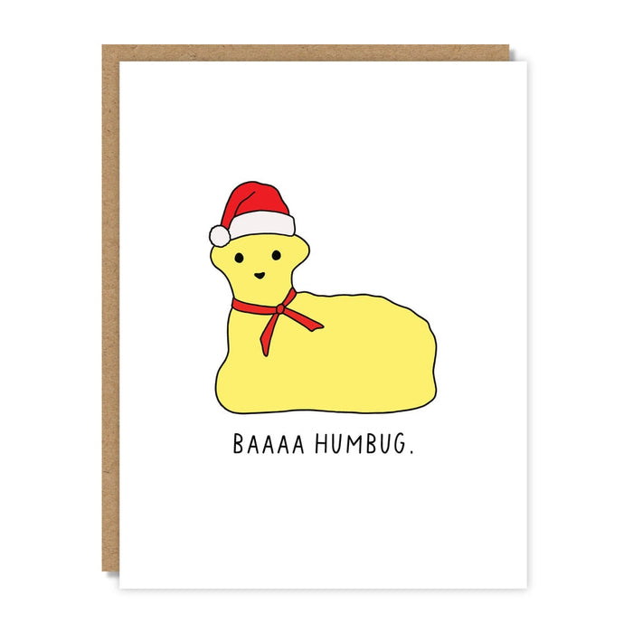 Baaa Humbug Butter Lamb Greeting Card