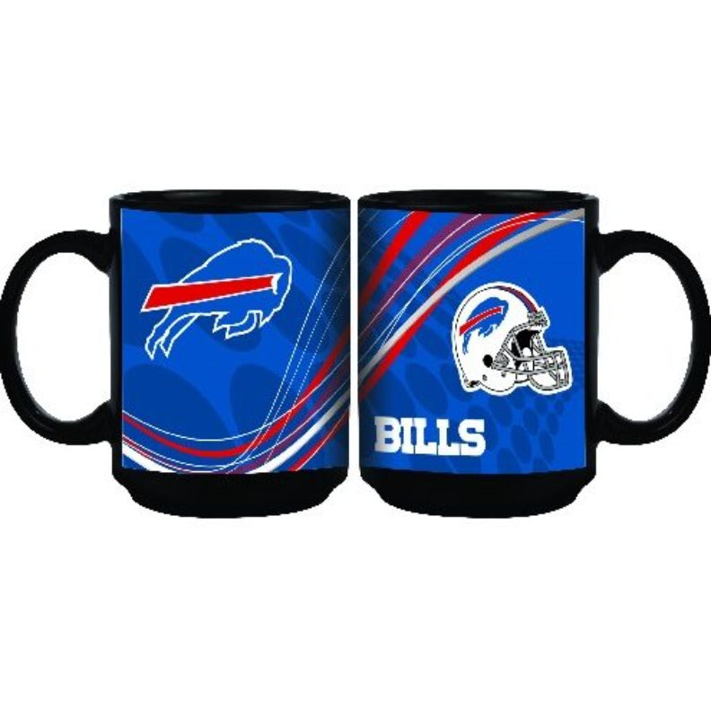 15oz Buffalo Bills Black Ceramic Mug