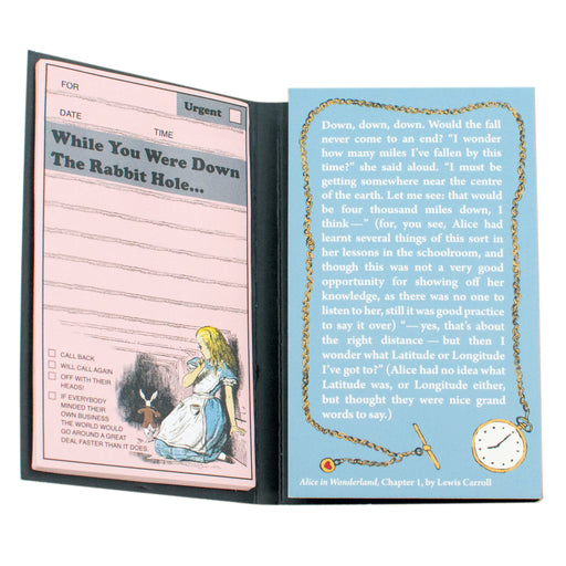 Alice in Wonderland Sticky Notes Booklet