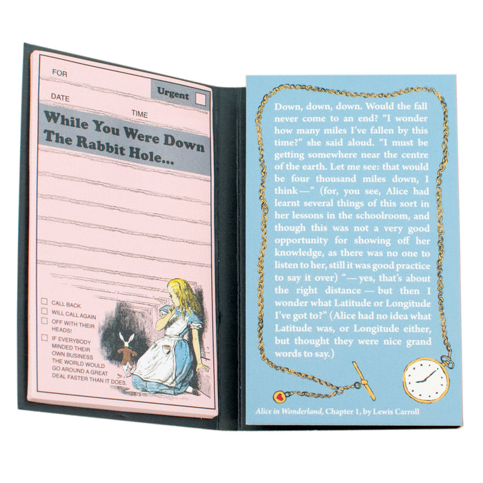 Alice in Wonderland Sticky Notes Booklet