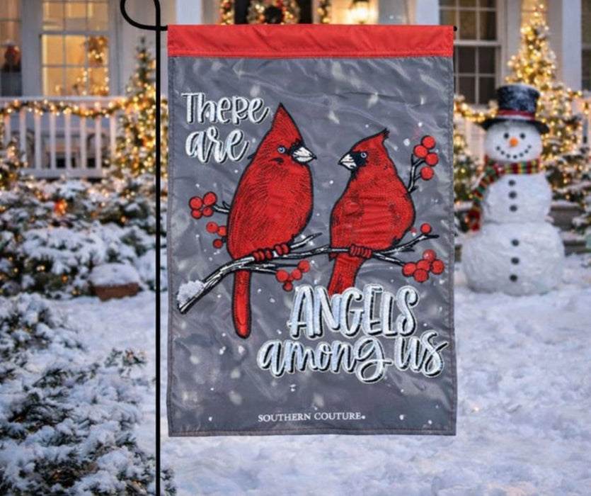 Angels Among Us Cardinals Garden Flag