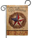 Patriotic Barn Star Wreath Garden Flag