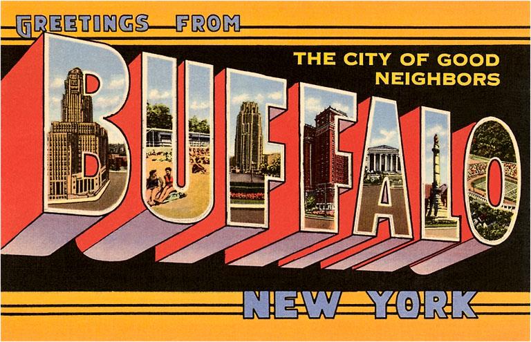 Greetings From Buffalo Large Letter PRINT