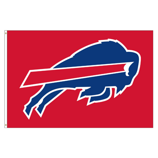 5x8' Buffalo Bills Logo Red Polyester Flag