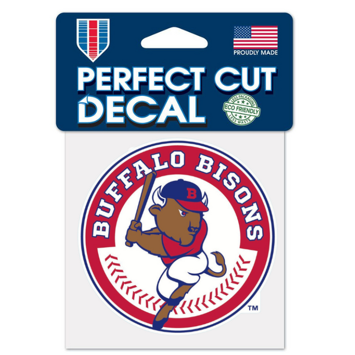 4x4" Buffalo Bisons Round Decal