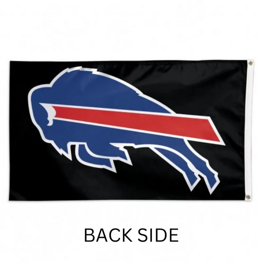 3x5' Buffalo Bills Logo Black Polyester Flag