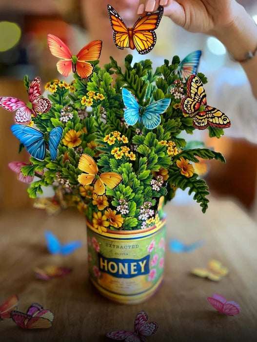 Butterflies & Buttercups Pop-Up Bouquet w/ Note Card