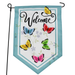 Butterfly Welcome Garden Flag