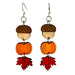 Fall Classic Dangle Wood Earrings