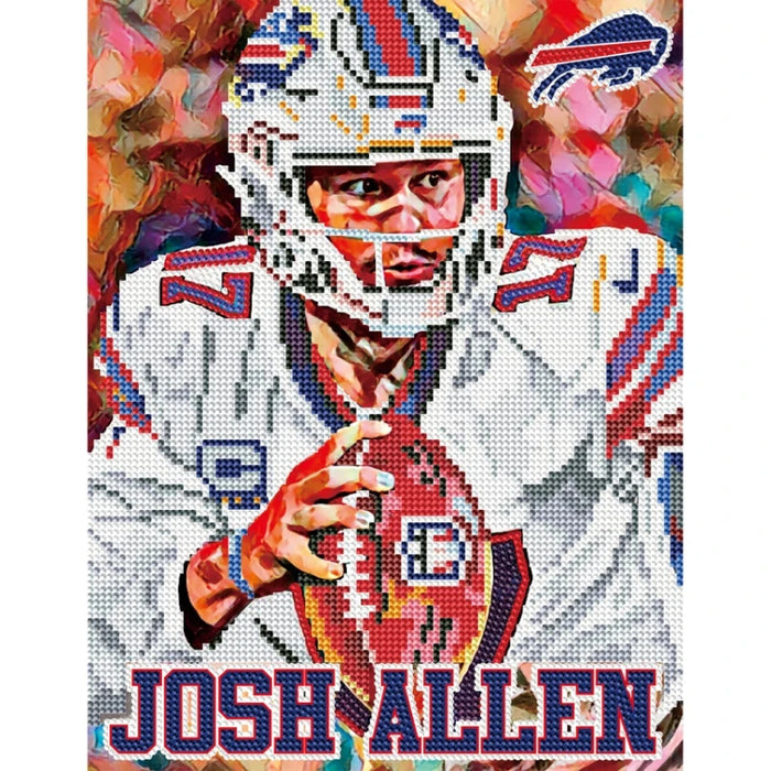 Buffalo Bills Josh Allen Diamond Painting Craft Kit