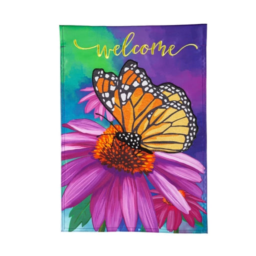 Cornflower & Butterfly Garden Flag