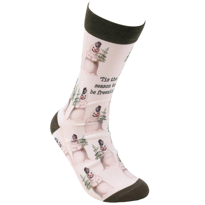 Tis The Season To Be Freezin' Crew Socks