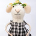 Sue Gingham Mouse Critter Ornament
