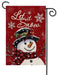 Let it Snow, Snowman On Red Garden Flag