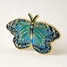 Blue Morpho Butterfly Enamel Lapel Pin