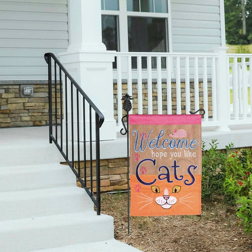 Hope You Like Cats Garden Flag