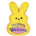 Every Bunny Welcome Yellow Applique Flag