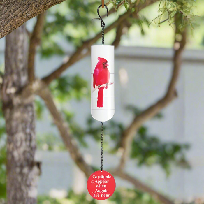 When Angels are Near Cardinal Wind Chime