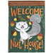 Welcome to the Nuthouse Garden Flag