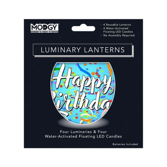 Happy Birthday Expandable Luminary Lanterns
