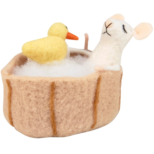 Bathtub Mouse Critter Ornament