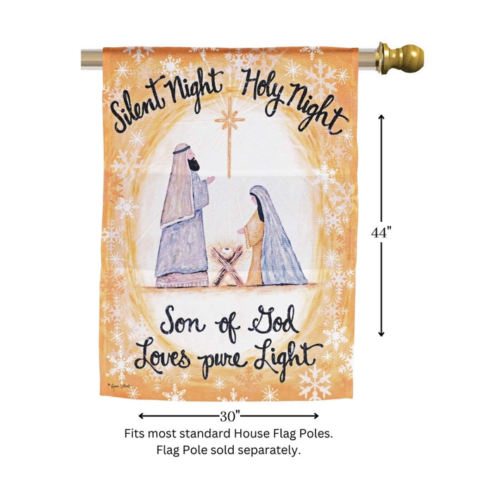 Holy Family Loves Pure Light Banner Flag