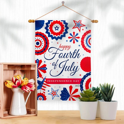 July 4th Americana Banner Flag