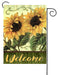 Welcome Sunflowers Garden Flag