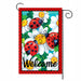 Ladybugs On Daisies Garden Flag