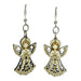 Christmas Angel Wood Earrings