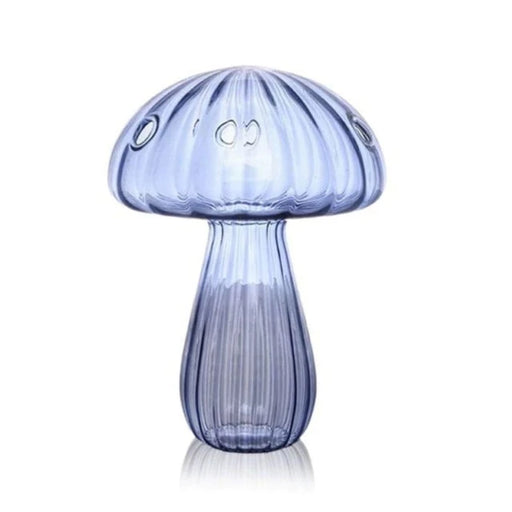 Purple Mini Glass Mushroom Bud Vase