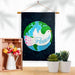 Peace Dove Earth Banner Flag