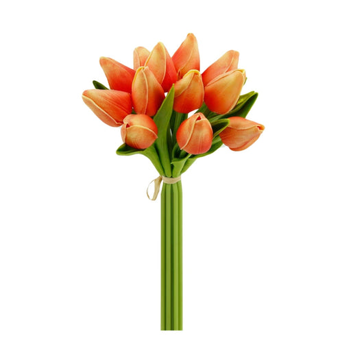 Sunset Orange - Real Feel Single Tulip Bud