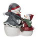Bundled Up Snowmen Resin Figurine