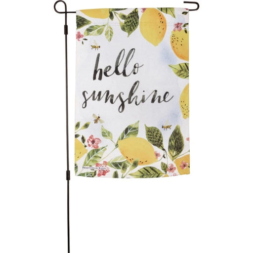 Hello Sunshine Lemons Garden Flag