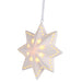 4" Porcelain Star LED Light-Up Ornament