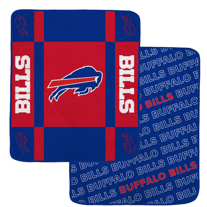 Buffalo Bills Reverse Block Cozy Blanket