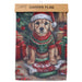 Christmas Puppy Mischief Garden Flag