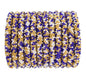 Roll-On® Beaded Bracelet - Speckled Gold and Navy