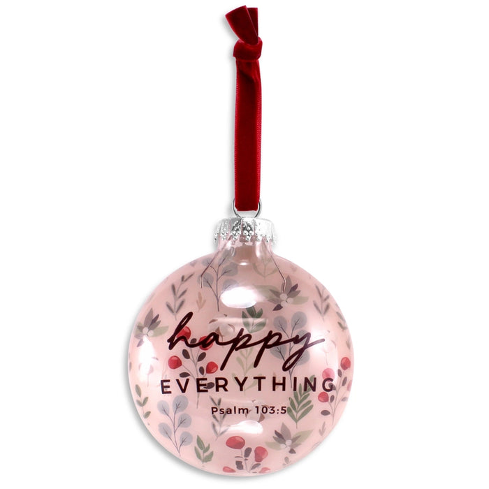 Psalm 103:5 Handblown Glass Ornament