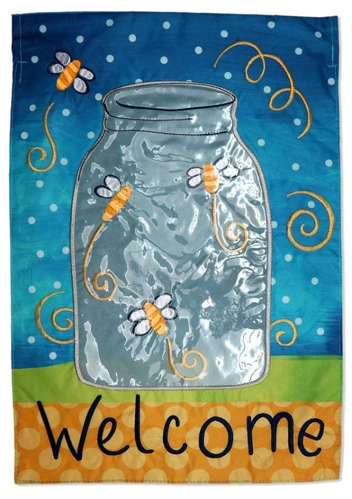 Firefly Jar Garden Flag