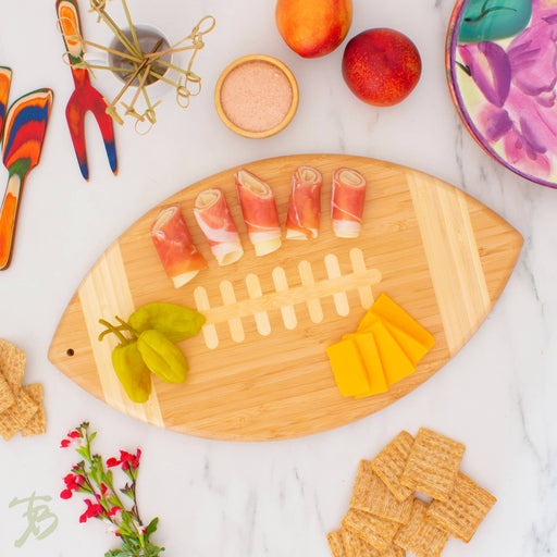Football Shaped Cutting Board & Serving Tray