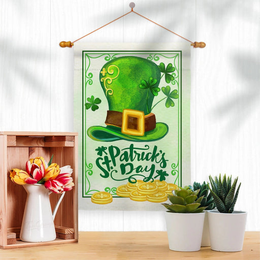 Lucky Hat St. Patrick's Day Banner Flag