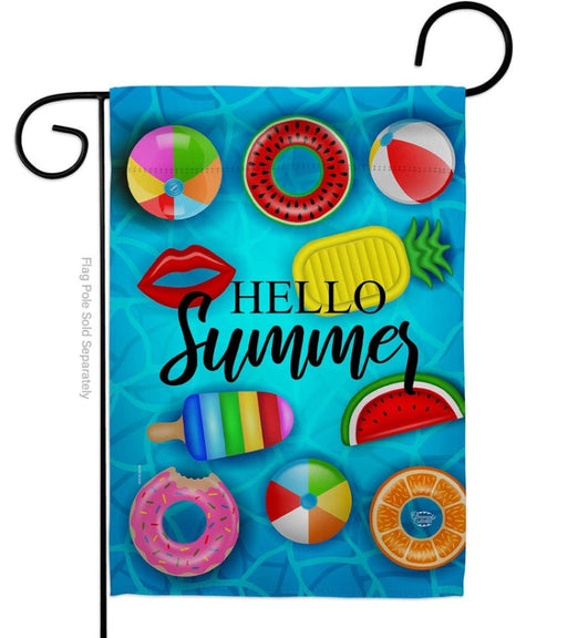 Chilling at the Pool Garden Flag