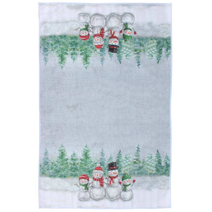 Snowman Family Kitchen Towel