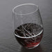 Buffalo NY Map Stemless Wine Glass