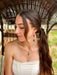 USA Letter Wood Earrings