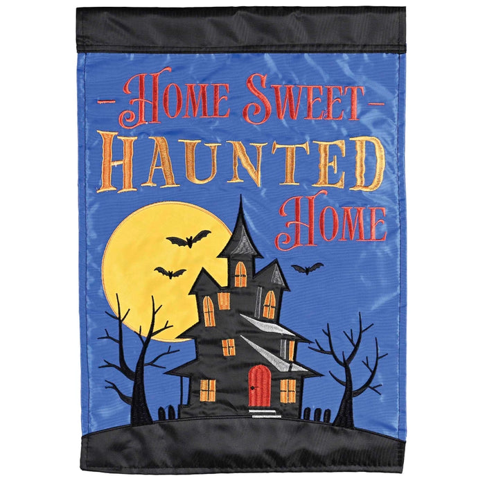 Home Sweet Haunted Home Garden Flag